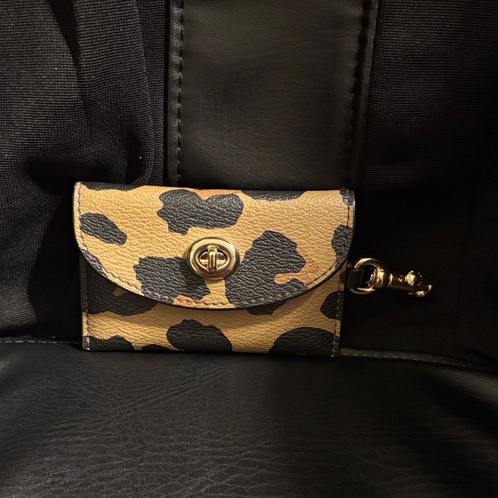 Coach Leopard Print Card Holder PRICE IS FIRM